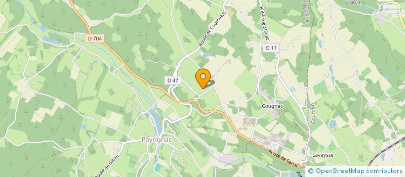 localisation de l'entreprise SCI LES PIGNONS VERTS  PAYRIGNAC