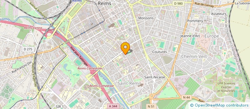 localisation de l'entreprise SCI LES PILIERS  REIMS