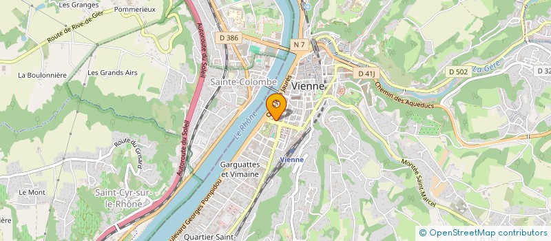 localisation de l'entreprise SCI LES PILOTIS  VIENNE