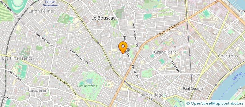 localisation de l'entreprise SCI LES PILOTIS  LE BOUSCAT