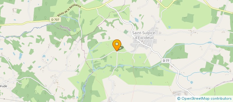 localisation de l'entreprise SCI LES PIMS  SARRAZAC