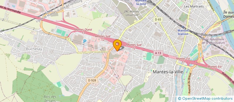 localisation de l'entreprise SCI LES PINCEVINS  MANTES-LA-VILLE