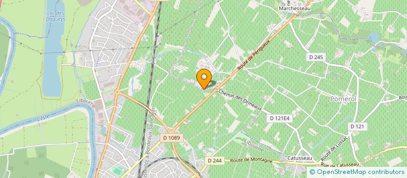 localisation de l'entreprise SCI LES PINEDES  POMEROL