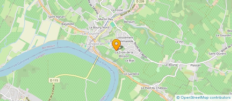 localisation de l'entreprise SCI LES PINONS  LANGOIRAN