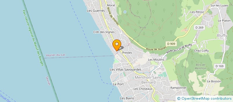 localisation de l'entreprise SCI LES PINS  VEYRIER-DU-LAC