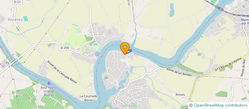 localisation de l'entreprise SCI LES PINS  LAGRAVE