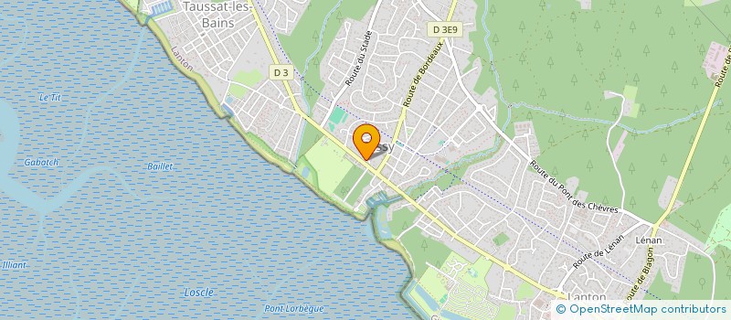 localisation de l'entreprise SCI LES PINS  LANTON