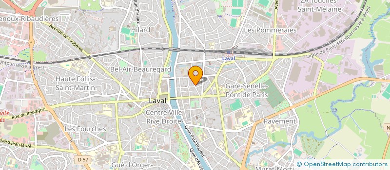 localisation de l'entreprise SCI LES PINS à LAVAL