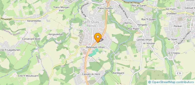 localisation de l'entreprise SCI LES PINS  TREVOU-TREGUIGNEC