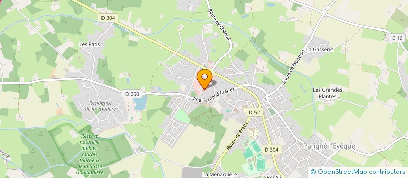 localisation de l'entreprise SCI LES PINS  PARIGNE L'EVEQUE