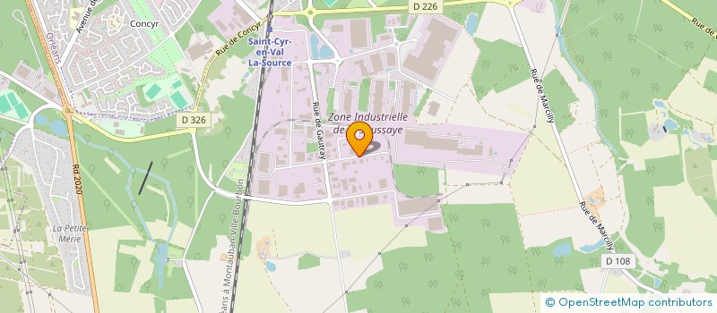 localisation de l'entreprise SCI LES PINS à SAINT-CYR-EN-VAL