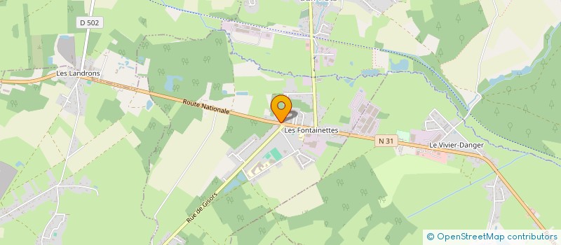 localisation de l'entreprise SCI LES PINS  SAINT-AUBIN-EN-BRAY