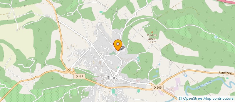 localisation de l'entreprise SCI LES PINS à TOURVES