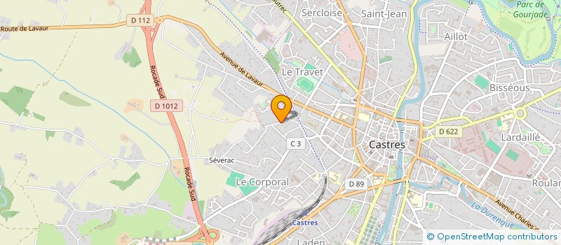localisation de l'entreprise SCI LES PINS  CASTRES