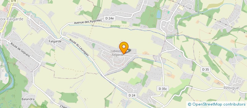 localisation de l'entreprise SCI LES PINS  LACROIX-FALGARDE