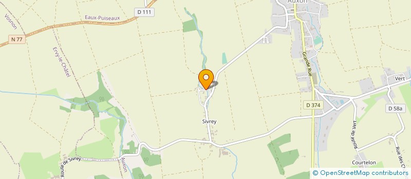 localisation de l'entreprise SCI LES PINS à AUXON