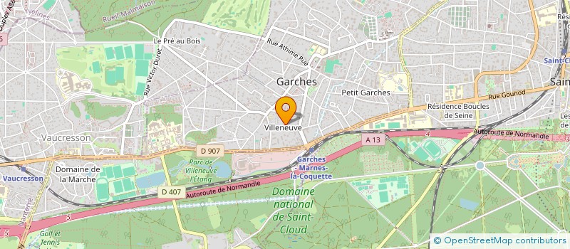 localisation de l'entreprise SCI LES PINS à GARCHES