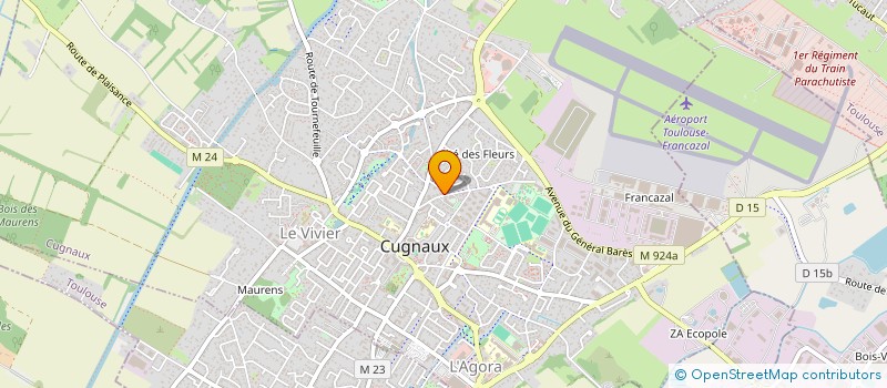 localisation de l'entreprise SCI LES PINS  CUGNAUX