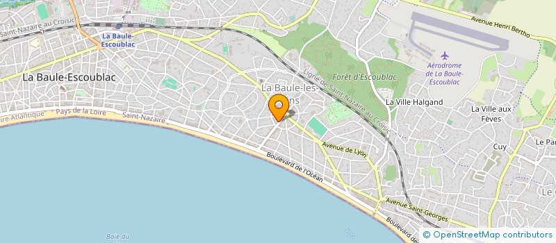 localisation de l'entreprise SCI LES PINS  LA BAULE-ESCOUBLAC