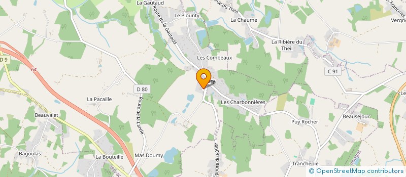 localisation de l'entreprise SCI LES PINS  VEYRAC