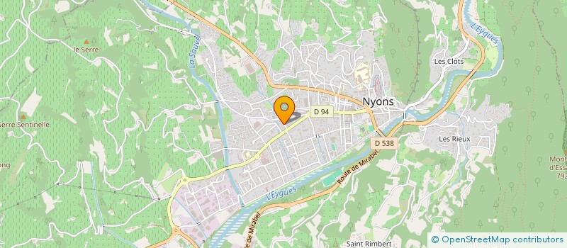 localisation de l'entreprise SCI LES PINS  NYONS