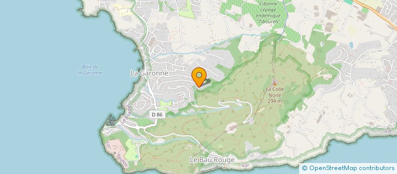 localisation de l'entreprise SCI LES PINS  LE PRADET