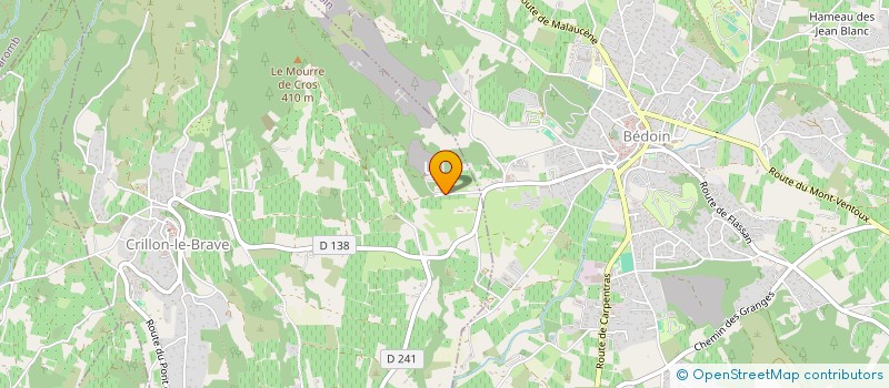 localisation de l'entreprise SCI LES PINS  CRILLON-LE-BRAVE