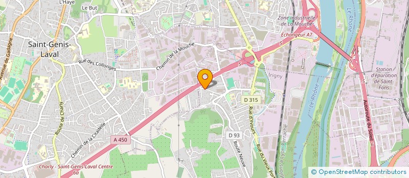 localisation de l'entreprise SCI LES PINS  IRIGNY