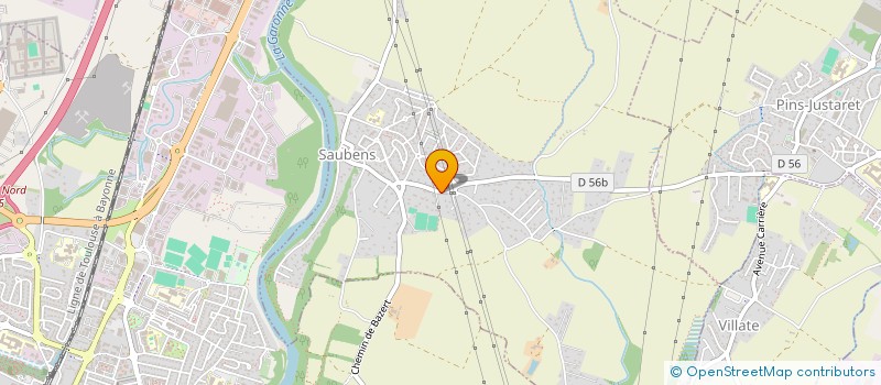 localisation de l'entreprise SCI LES PINS  SAUBENS