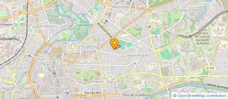 localisation de l'entreprise SCI LES PINS  RENNES