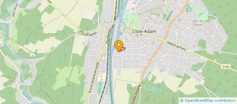 localisation de l'entreprise SCI LES PINS  L'ISLE-ADAM