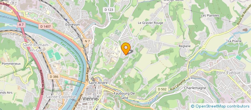 localisation de l'entreprise SCI LES PINS  VIENNE