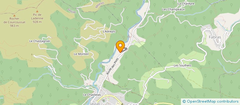 localisation de l'entreprise SCI LES PINS DE FABRAS  FABRAS