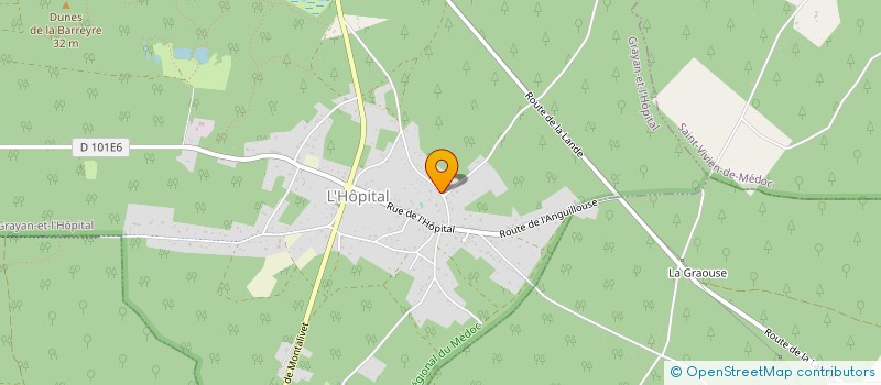 localisation de l'entreprise SCI LES PINS DE L'ATLANTIQUE  GRAYAN-ET-L'HOPITAL