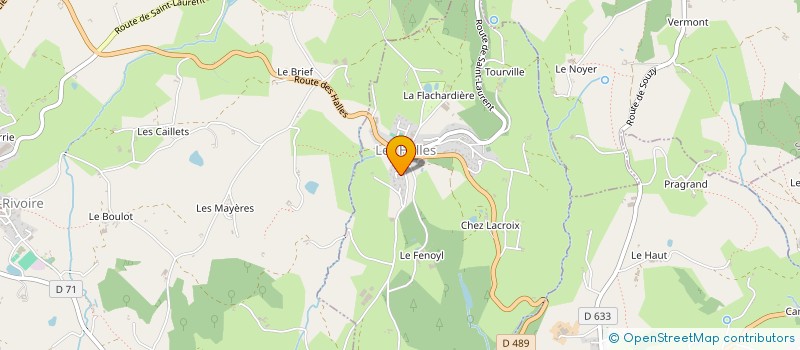 localisation de l'entreprise SCI LES PINS DE L' AUBERGE  LES HALLES