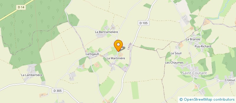 localisation de l'entreprise SCI LES PINS DE LA MARTINIERE  LEZAY