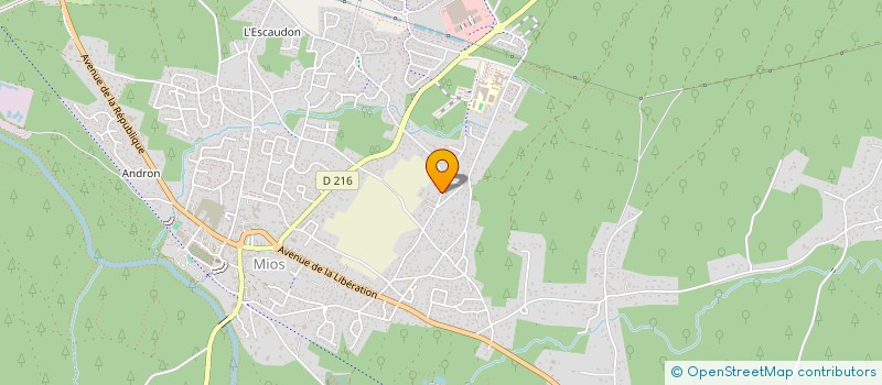 localisation de l'entreprise SCI LES PINS DE RION  MIOS