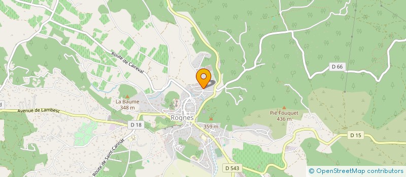 localisation de l'entreprise SCI LES PINS DE ROGNES  ROGNES