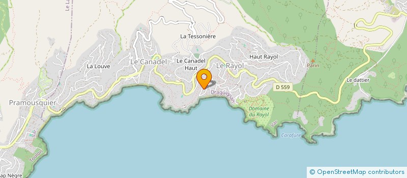 localisation de l'entreprise SCI LES PINS DU LEVANT à RAYOL-CANADEL-SUR-MER