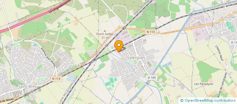 localisation de l'entreprise SCI LES PINS DU SOLEIL  VALERGUES