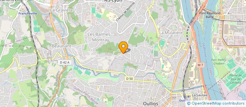 localisation de l'entreprise SCI LES PINS G M  SAINTE-FOY-LES-LYON