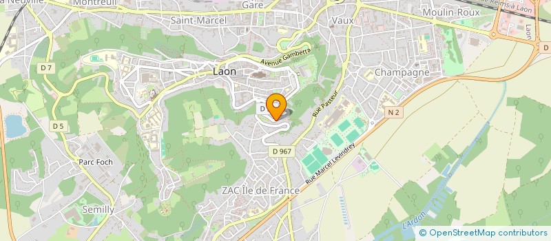 localisation de l'entreprise SCI LES PINS RENY à LAON