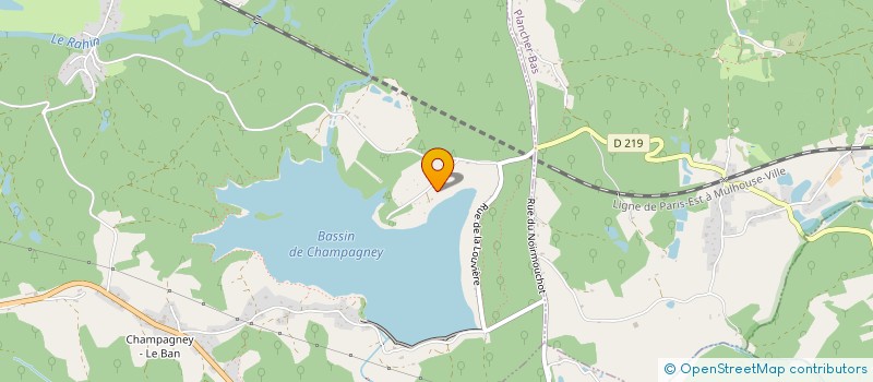 localisation de l'entreprise SCI LES PINS ROSES  CHAMPAGNEY