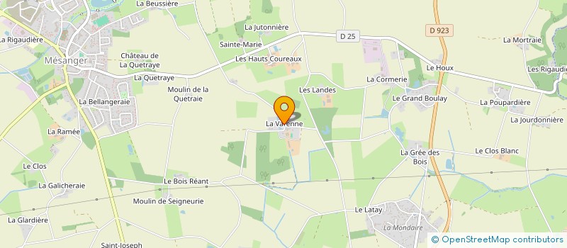 localisation de l'entreprise SCI LES PINSONS  MESANGER