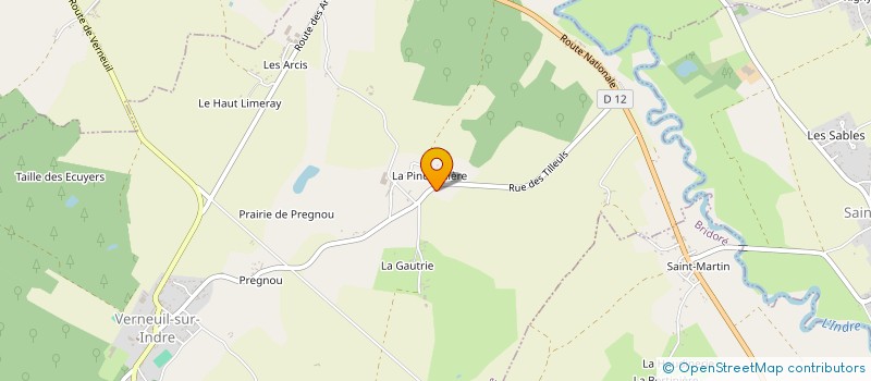 localisation de l'entreprise SCI LES PINSONS  VERNEUIL-SUR-INDRE