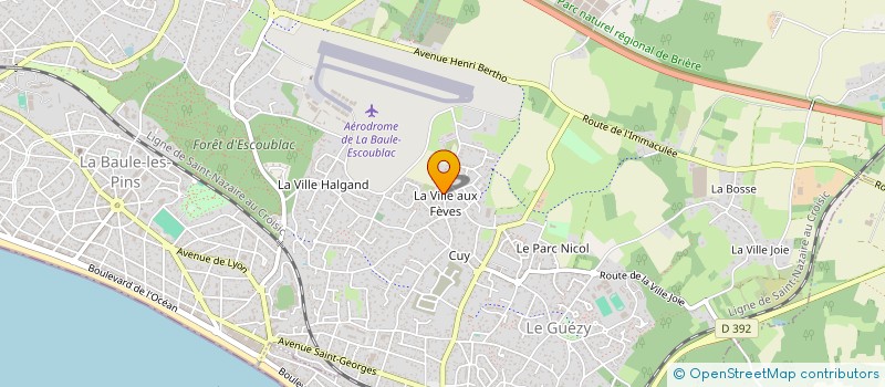 localisation de l'entreprise SCI LES PINSONS  LA BAULE-ESCOUBLAC