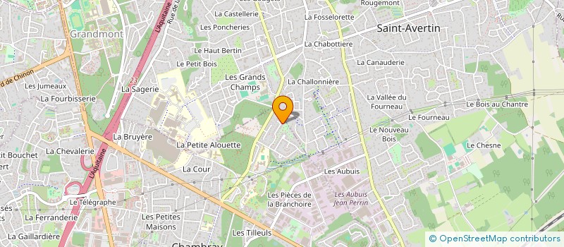 localisation de l'entreprise SCI LES PINSONS  CHAMBRAY-LES-TOURS