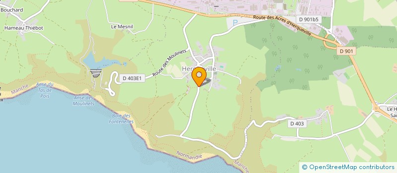 localisation de l'entreprise SCI LES PINSONS  LA HAGUE