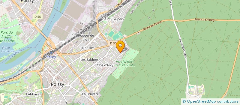 localisation de l'entreprise SCI LES PINSONS à POISSY