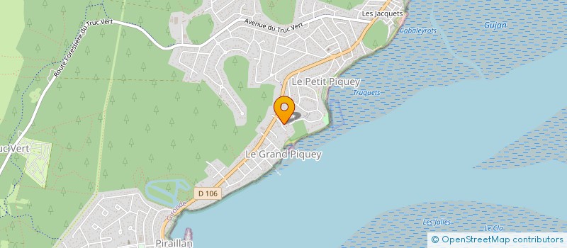 localisation de l'entreprise SCI LES PINSONS BRACHET à LEGE-CAP-FERRET